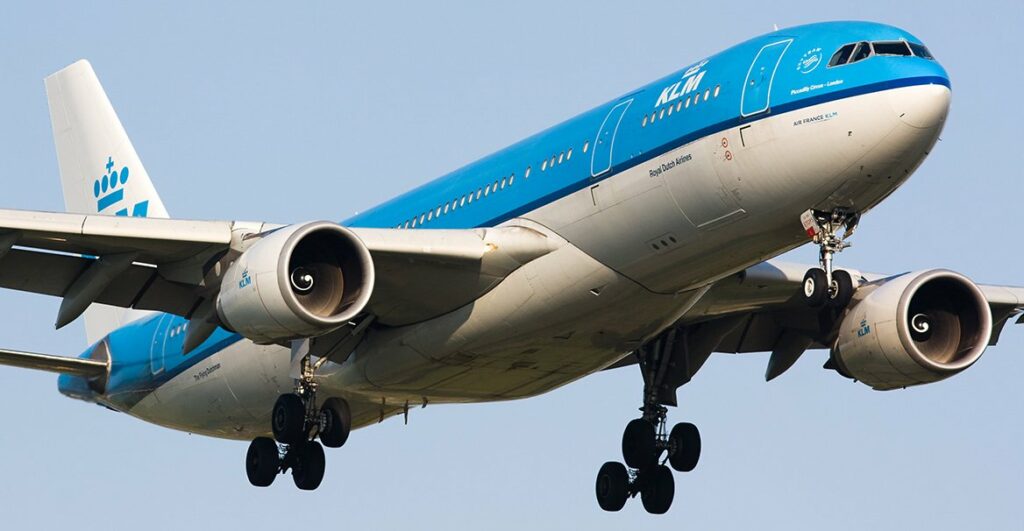 klm plane belfast