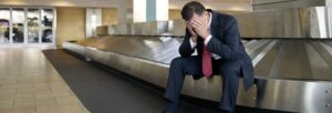 Stressed Man: Airport
