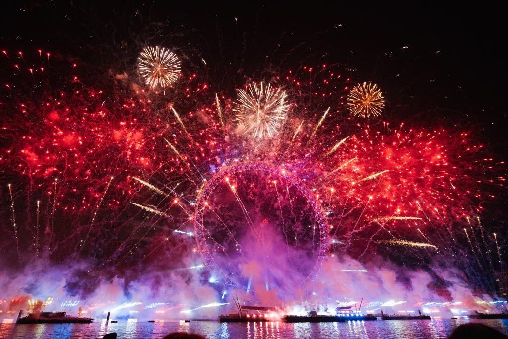 Specialist event crew accommodation in London supported behind the scenes for the New Year's Eve fireworks